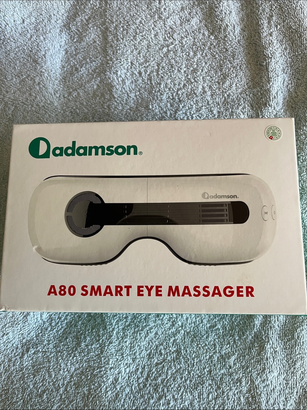 Adamson A80 Smart Eye Massager in White and Black